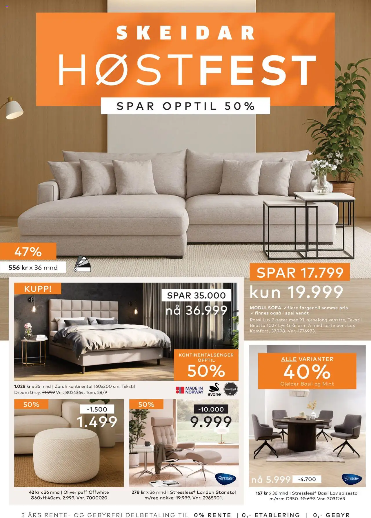 | Side: 1 | Produkter: Spisestol, Puff, Stol, Sjeselong