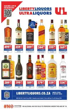 Ultra Liquors specials catalogue – valid from 15.02.2026