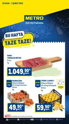 28.01.2026 tarihinden itibaren geçerli olan Metro kataloğu önizlemesi