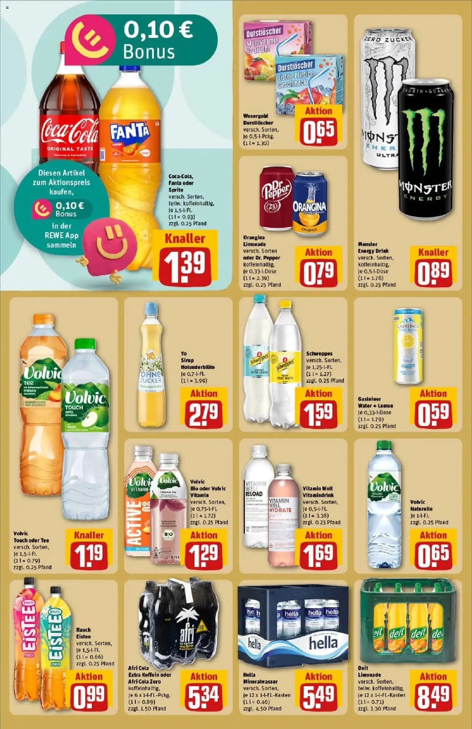 Rewe prospekt Schenefeld	 – gültig ab 11.01.2026 | Seite: 16 | Produkte: Schweppes, Monster, Zucker, Tee