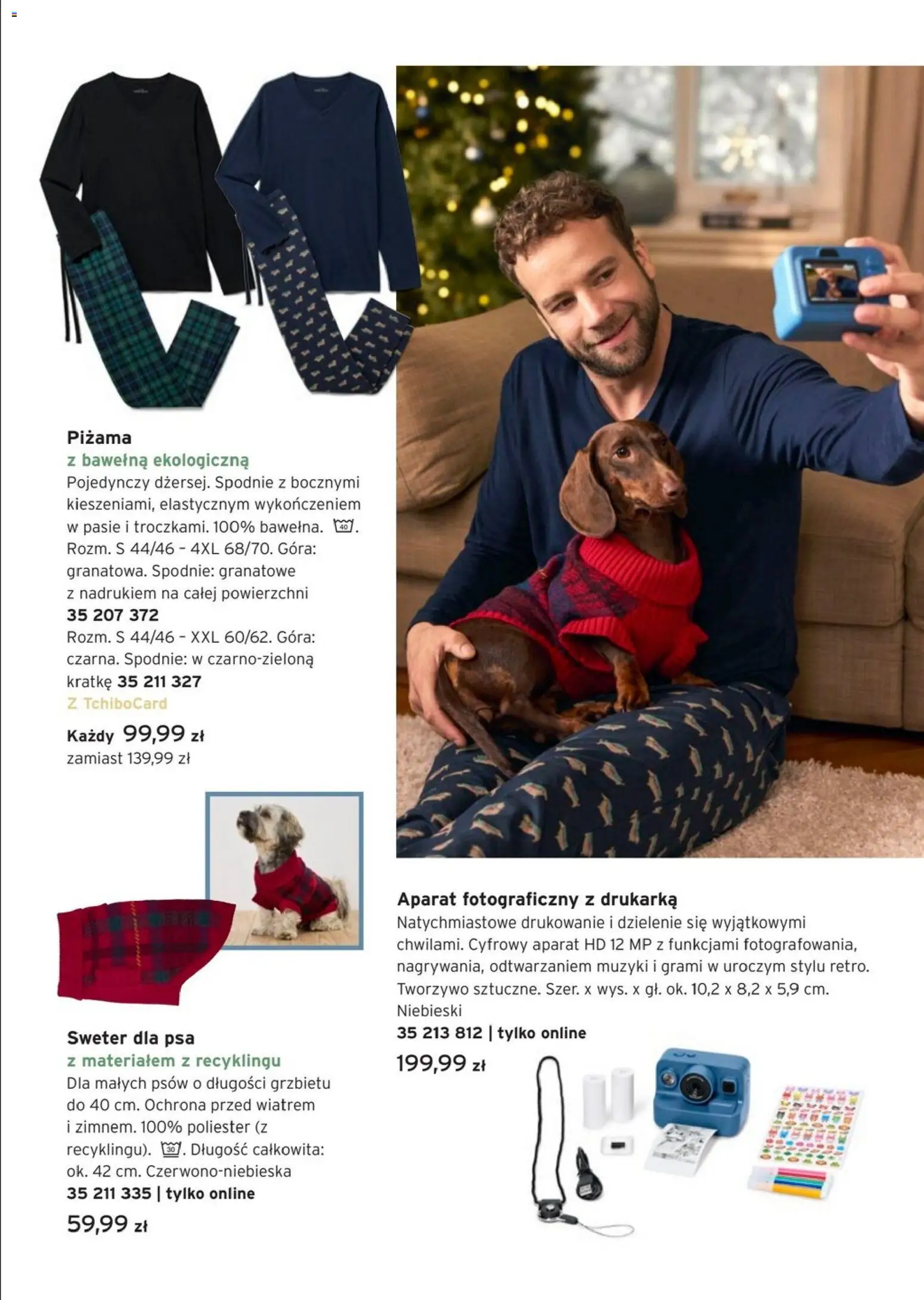 Tchibo promocje od 25.11.2025 | Strona: 12 | Produkty: Sweter, Spodnie, Piżama, Drukarka