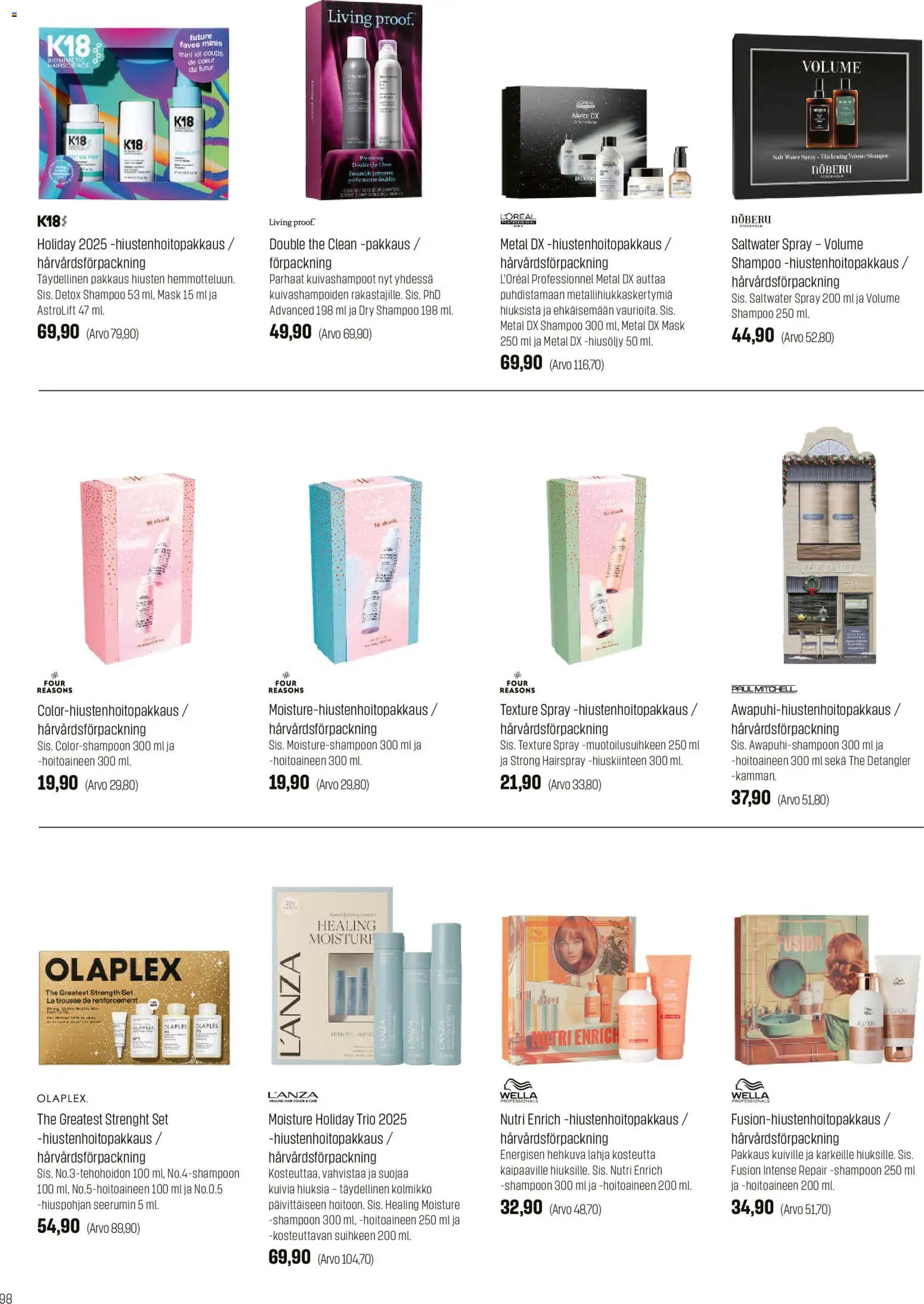 Sokos tarjoukset – voimassa 12.11.2025 alkaen | Sivu: 98 | Tuotteet: Shampoo, Hiusöljy