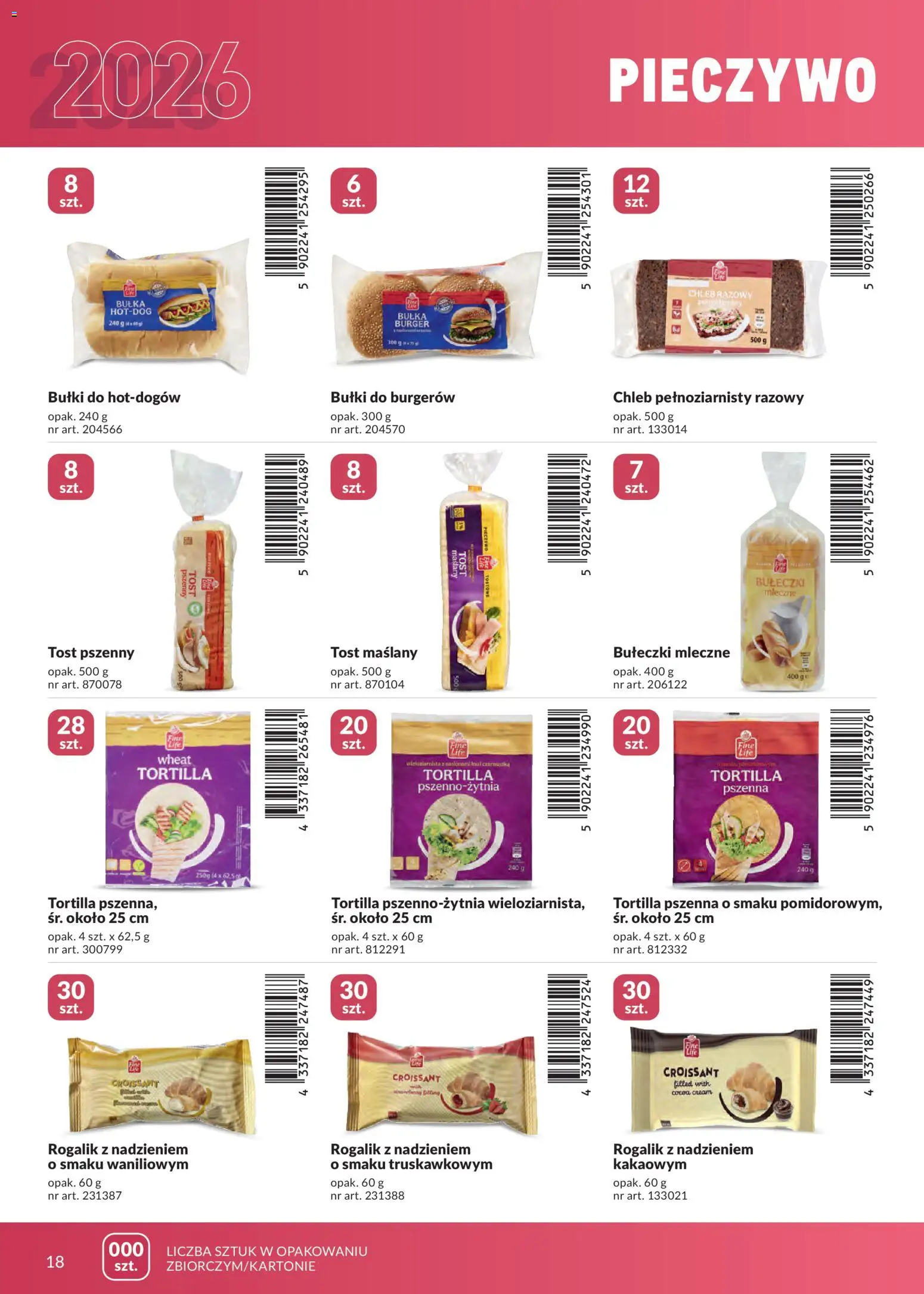 Makro gazetka - Marki własne dla Twojego sklepu od 23.04.2026 | Strona: 18 | Produkty: Pieczywo, Tortilla, Bułka, Chleb