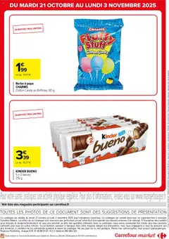 Carrefour Market - Prévisualisation de Carrefour Market catalogue Vos petits prix du moment valide à partir de 21.10.2025 | Page: 3 | Produits: Kinder Bueno