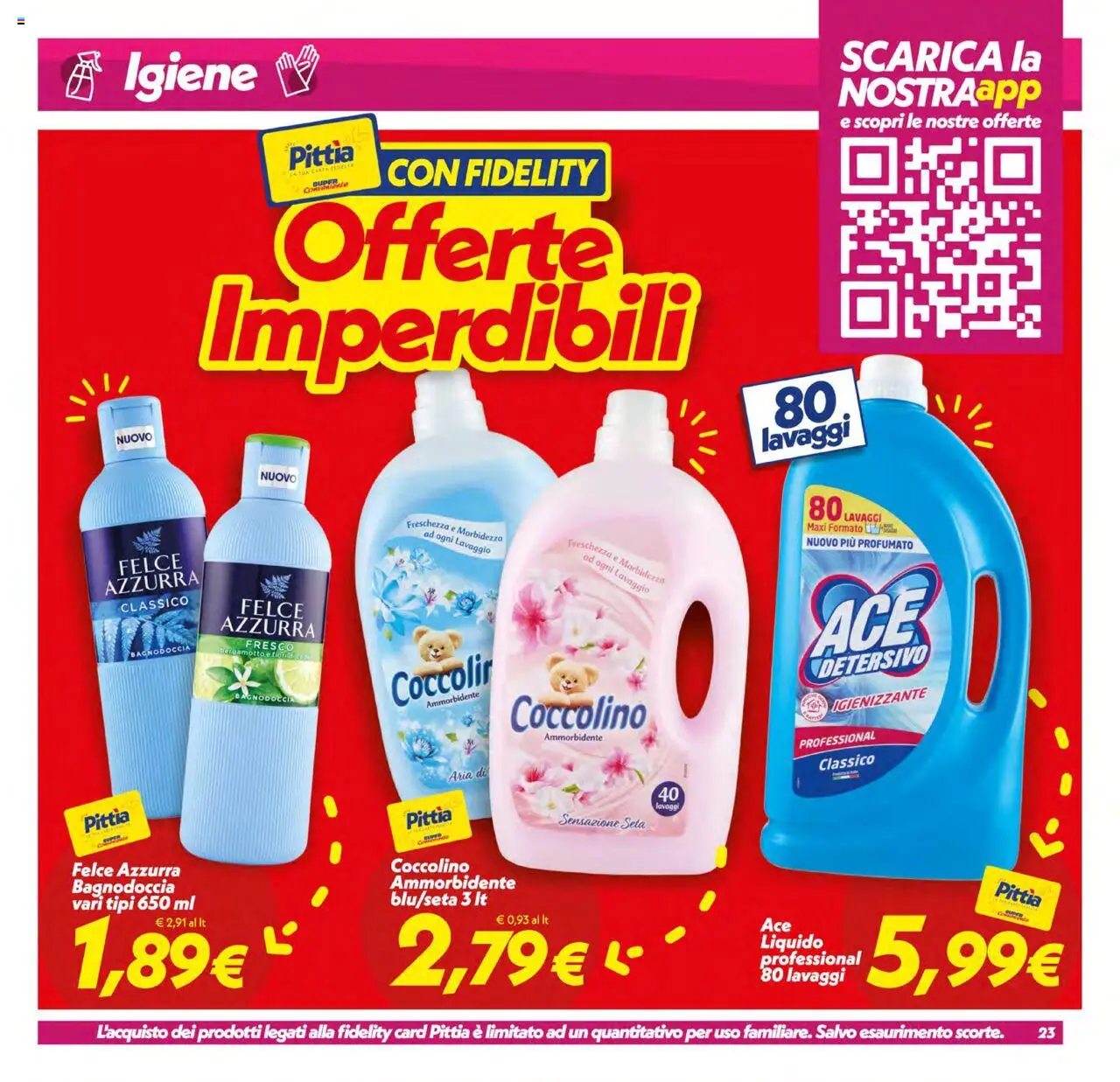 Volantino SuperConveniente del 12.08.2025 | Pagina: 23 | Prodotti: Ammorbidente
