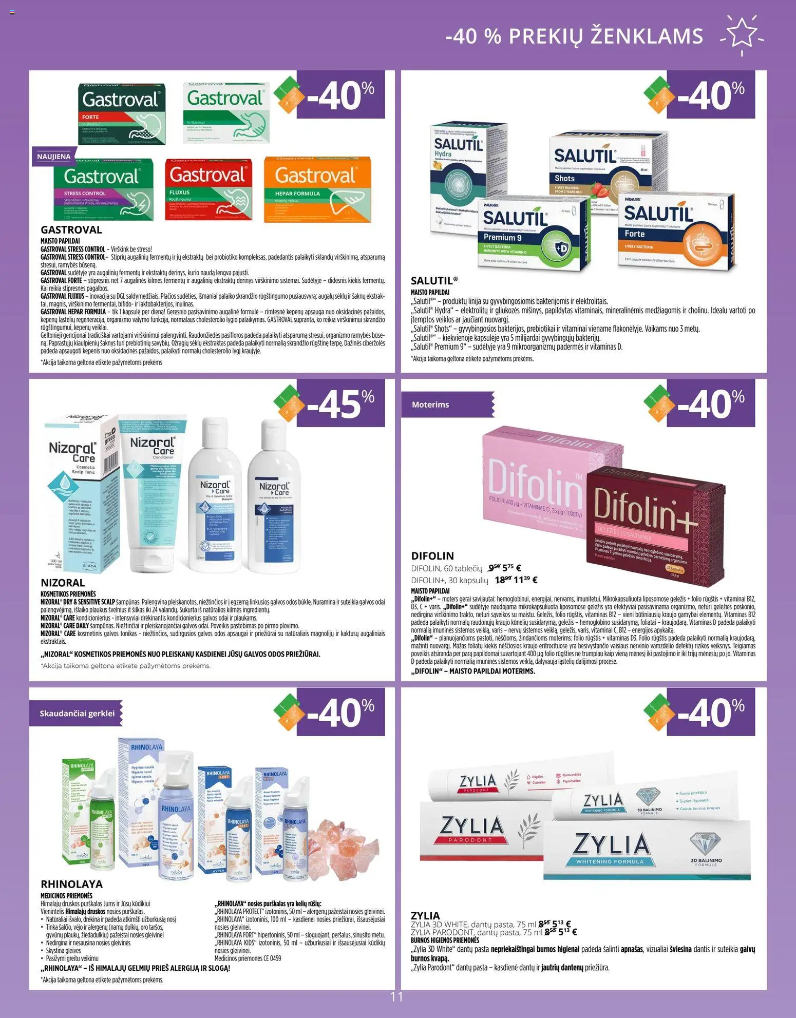 Gintarinė akcijos nuo 01.11.2025 | Puslapis: 11 | Prekių: Tonikas, Kondicionierius, Dantų pasta