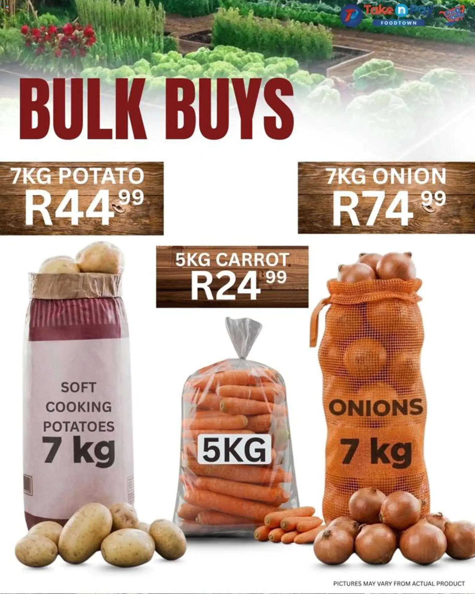 New Take n Pay catalogue – valid from 07.04.2026 | Page: 9 | Products: Potatoes, Onions