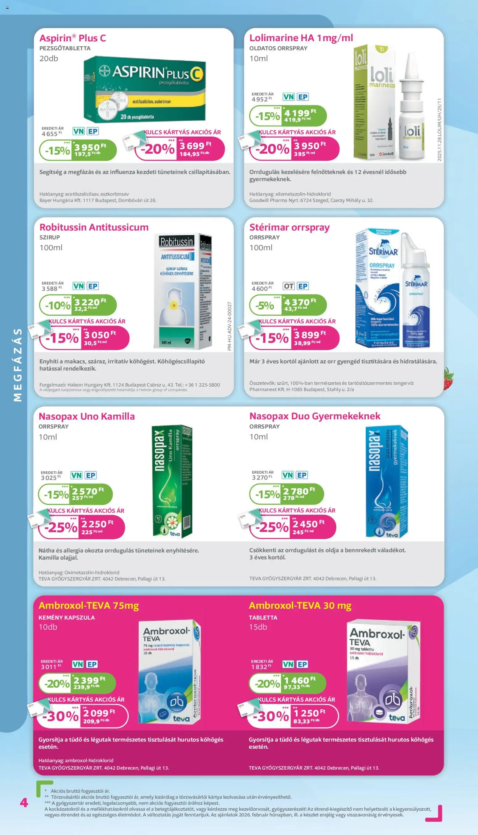 Kulcs Patika akciós ujság - amely érvényes a következő dátumtól: 01.02.2026 | Oldal: 4 | Termékek: Pezsgőtabletta