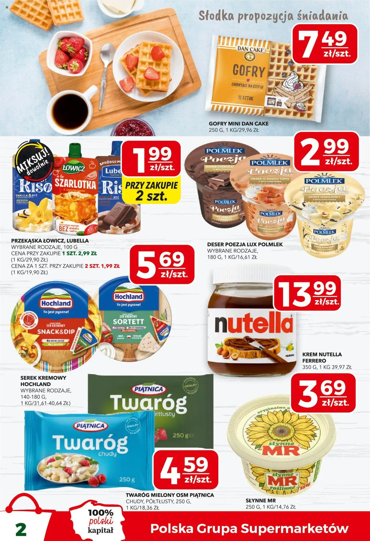 Top Market Gazetka od 11.09.2025 | Strona: 2 | Produkty: Bita śmietanka, Twaróg mielony, Ser, Ryż
