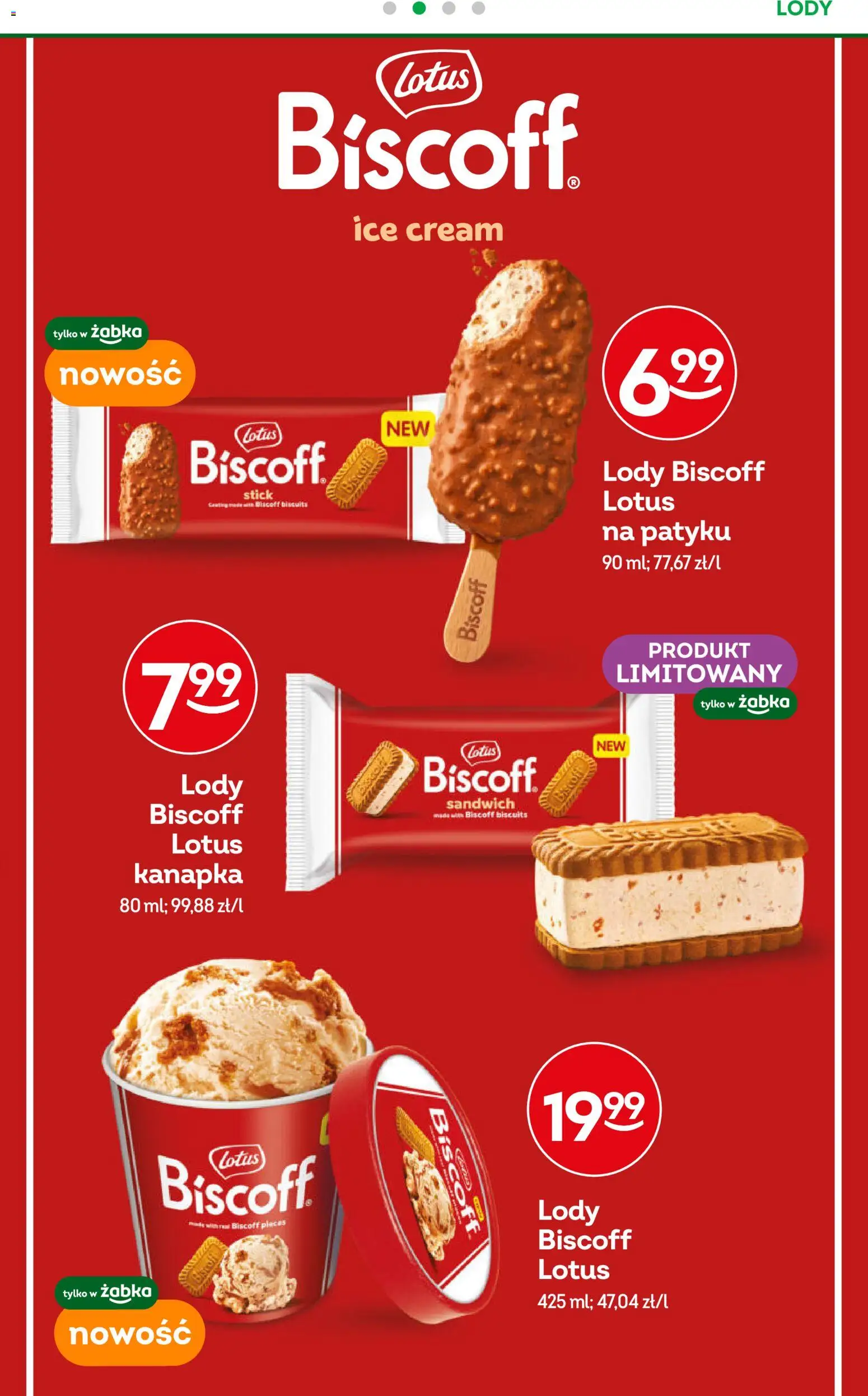 Żabka gazetka od 08.04.2026 | Strona: 47 | Produkty: Sandwich, Lody