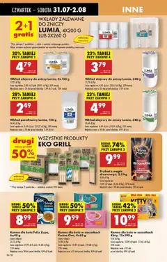 Biedronka gazetka - Oferta W tym tygodniu od 31.07.2025 | Strona: 72 | Produkty: Grill, Talerze, Słomki, Karma dla kota