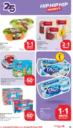 Carrefour - Market Promoties - Voorbeeld van een folder van Carrefour, geldig van 22.10.2025 | Pagina: 13 | Producten: La, Kip, Melk, Kaas
