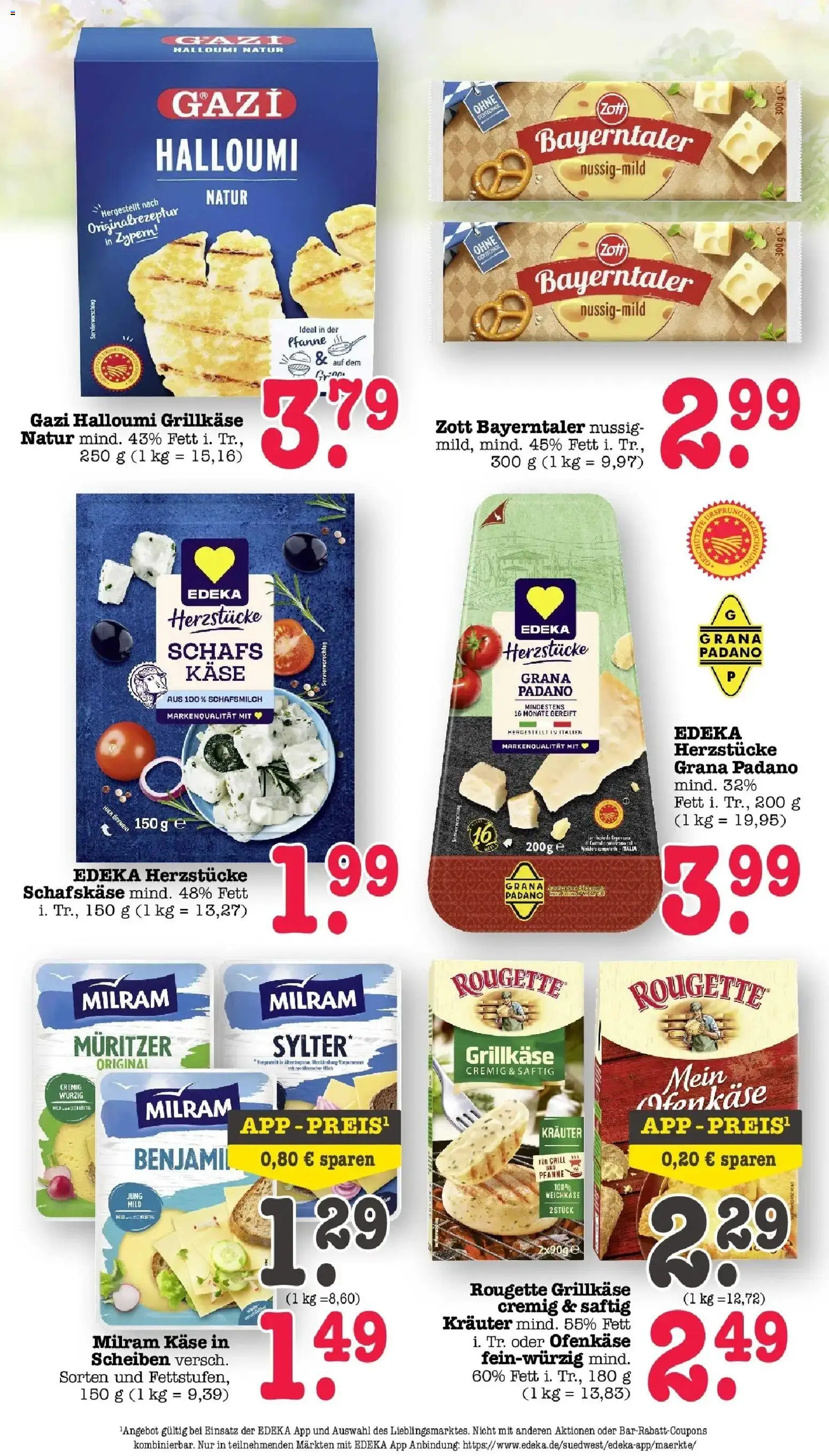 Edeka prospekt Offenbach	 – gültig ab 30.03.2026 | Seite: 45 | Produkte: Grill, Käse, Milram, Schafskase