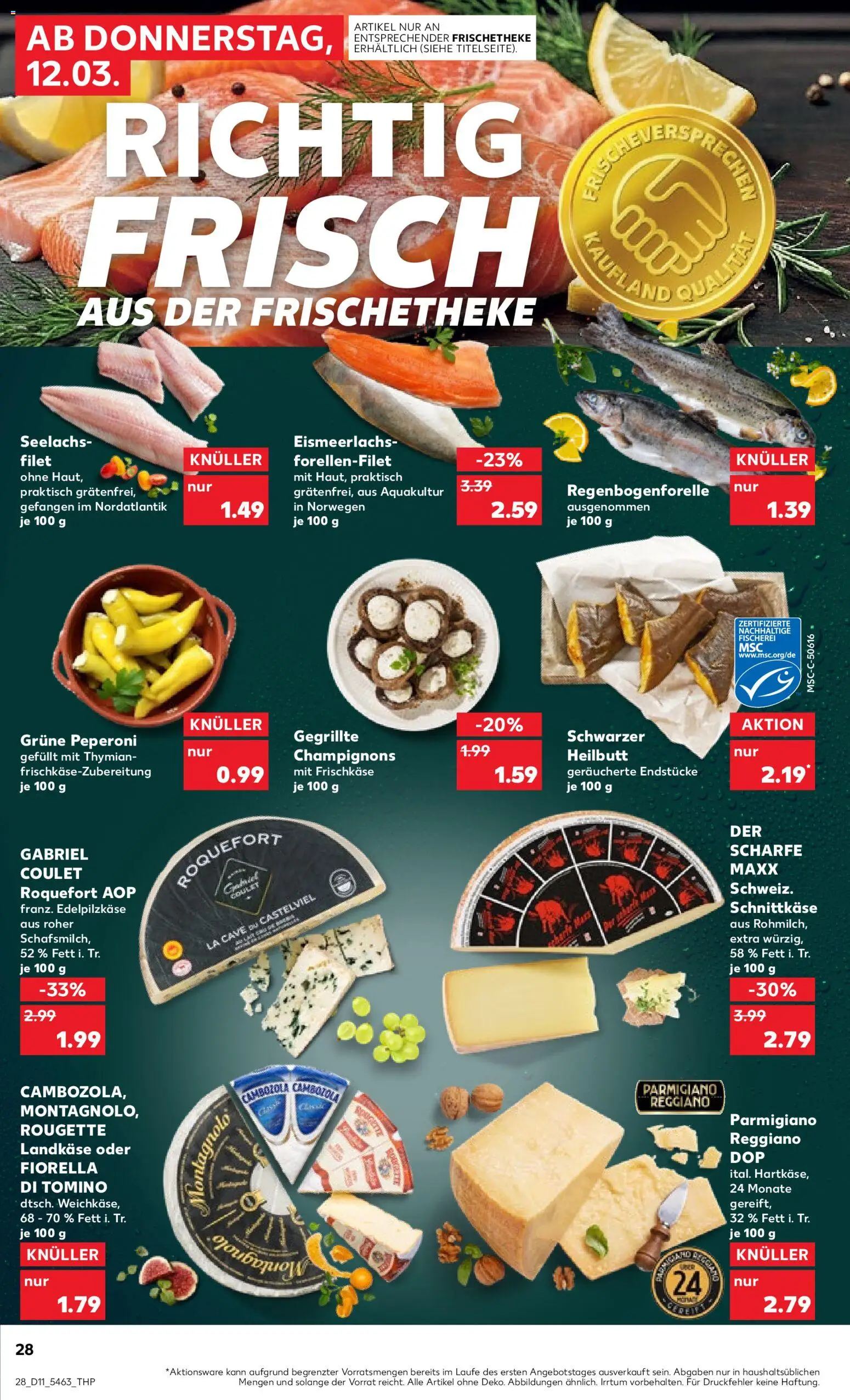Kaufland Prospekt Hamburg	 – gültig ab 12.03.2026 | Seite: 28 | Produkte: Champignons, Frischkase