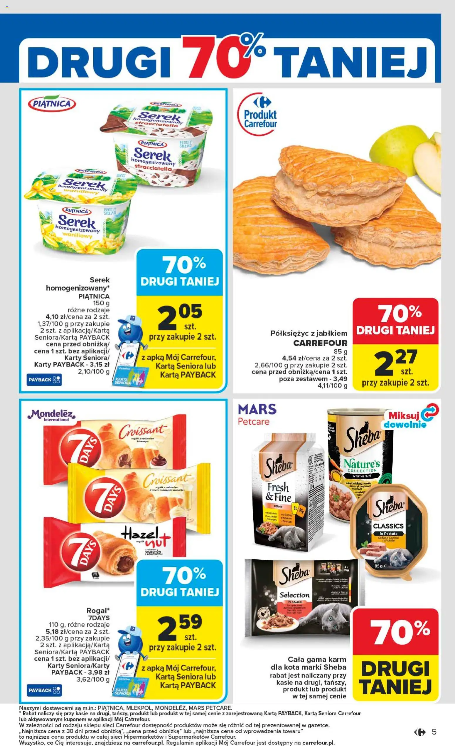 Carrefour Gazetka - Starachowice Zmieniliśmy się dla Ciebie od 27.10.2025 | Strona: 7 | Produkty: Karta, Serek homogenizowany waniliowy, Serek homogenizowany, Por