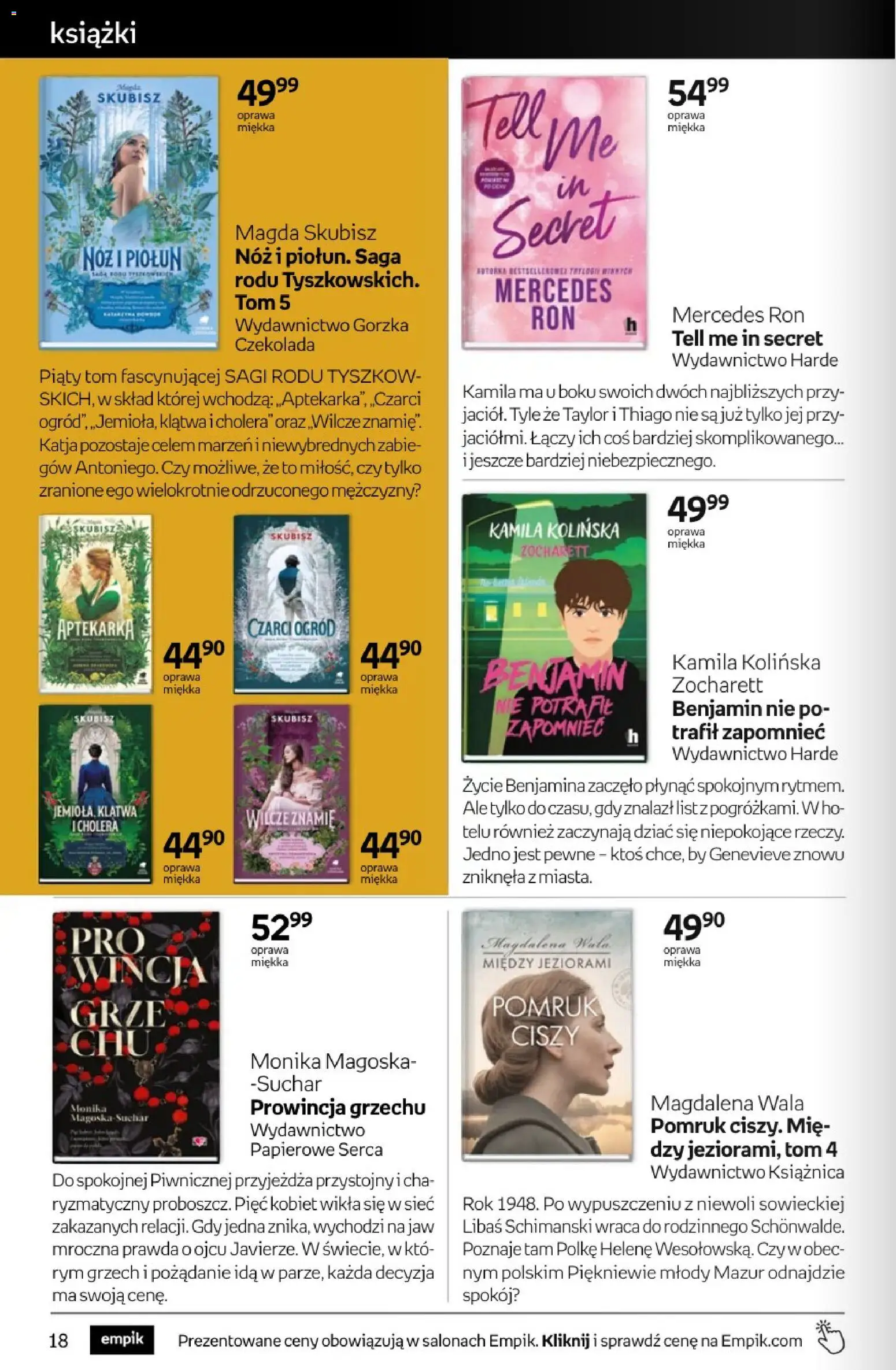 Empik promocje - Tom kultury Książki od 25.02.2026 | Strona: 18 | Produkty: Książki, Czekolada