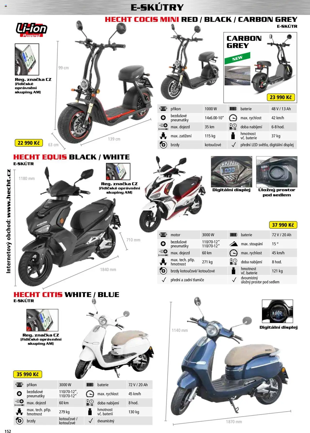 Hecht katalog - Jaro-léto 2025 od 22.04.2025 | Strana: 152 | Produkty: Hecht, Baterie, LED