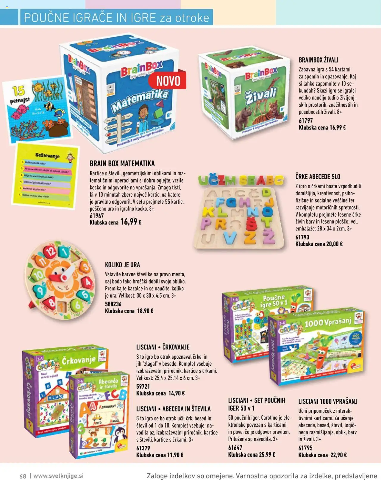 Novi Svet knjige katalog ponudbe – veljaven od 01.10.2025 | Stran: 68 | Izdelki: Ura, Igra