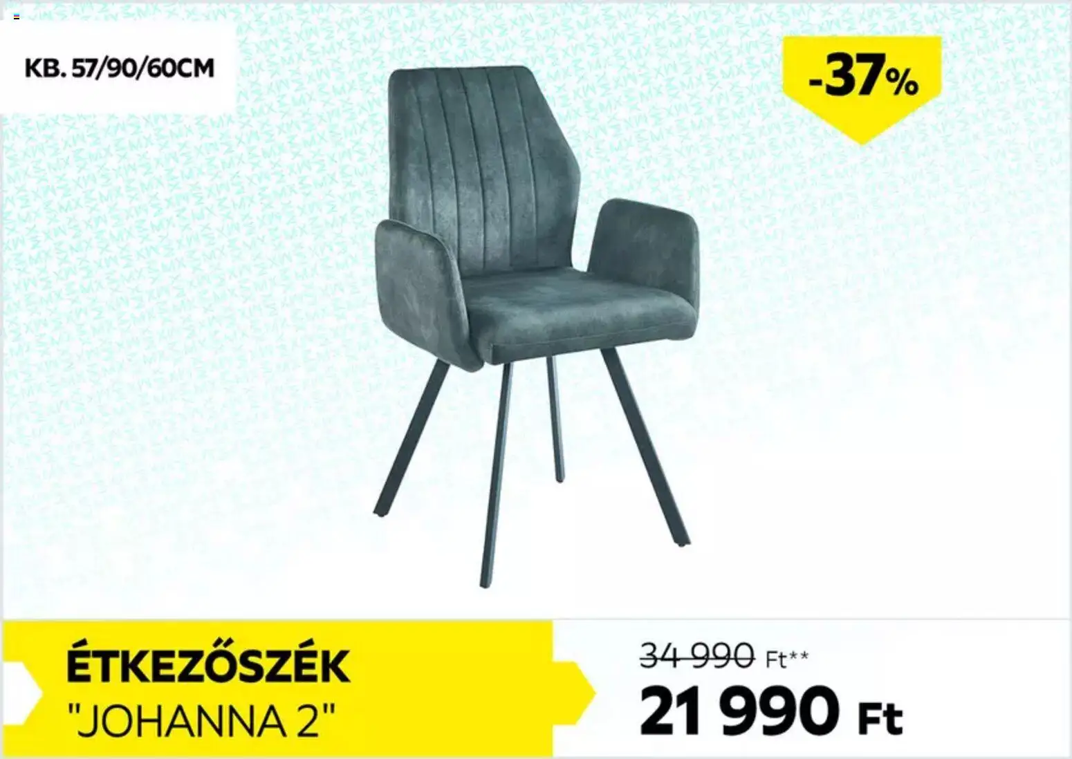 Möbelix akciós ujság - amely érvényes a következő dátumtól: 30.10.2025 | Oldal: 4 | Termékek: Étkezőszék