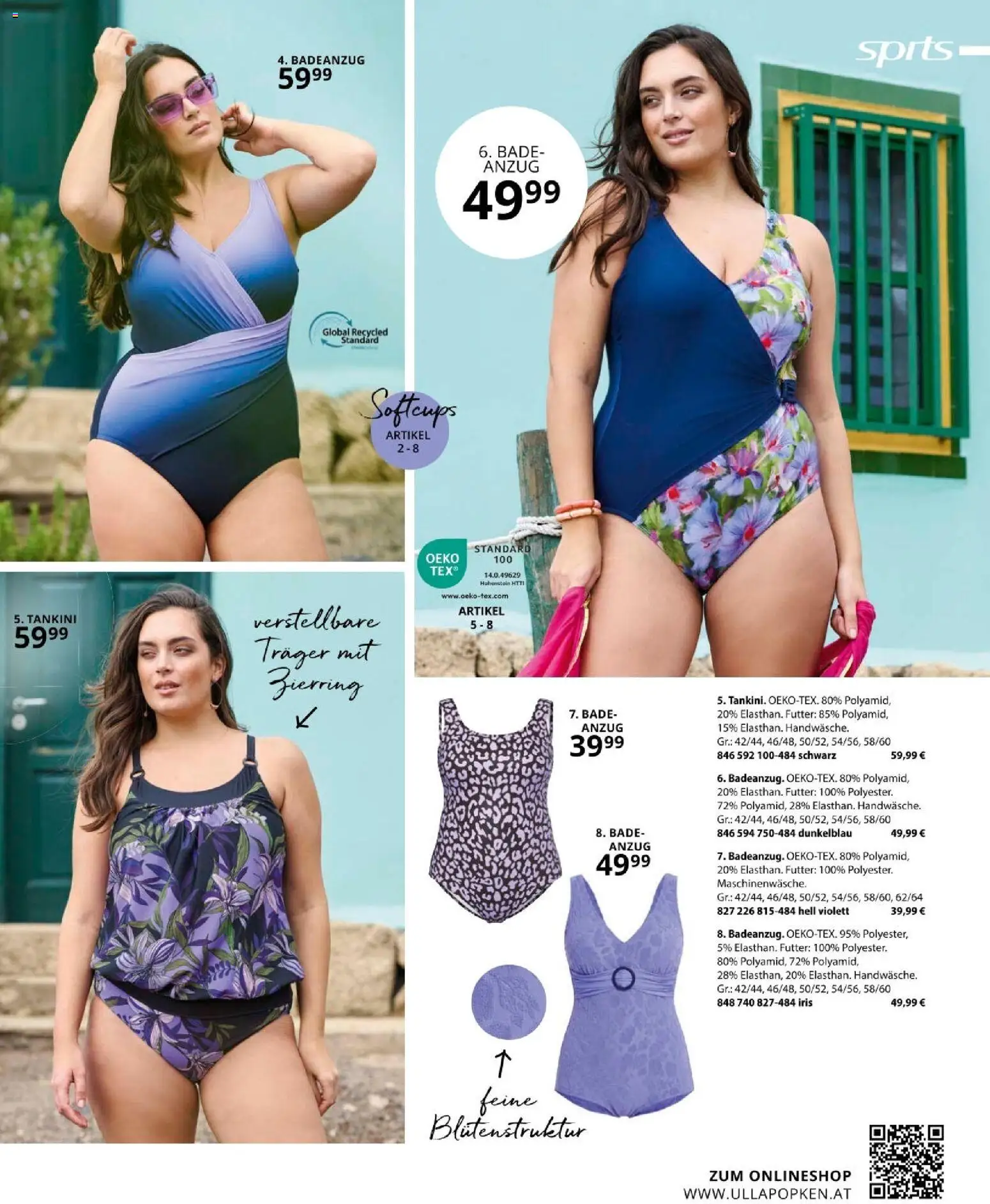 Ulla Popken akciós ujság - amely érvényes a következő dátumtól: 01.04.2026 | Oldal: 175 | Termékek: Tankini