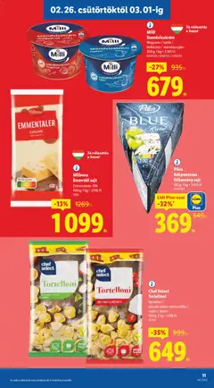 Lidl Akciós újság - amely érvényes a következő dátumtól: 26.02.2026 | Oldal: 11