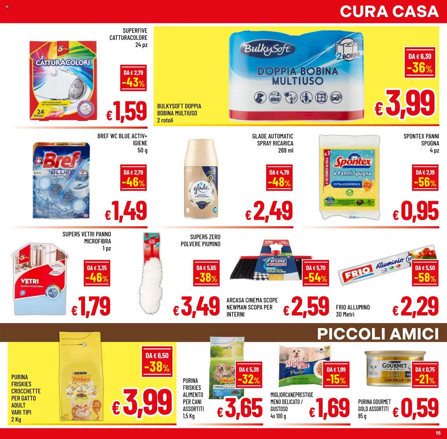 Volantino A&O del 29.10.2025 | Pagina: 15 | Prodotti: Acqua, Scopa, Alluminio, WC