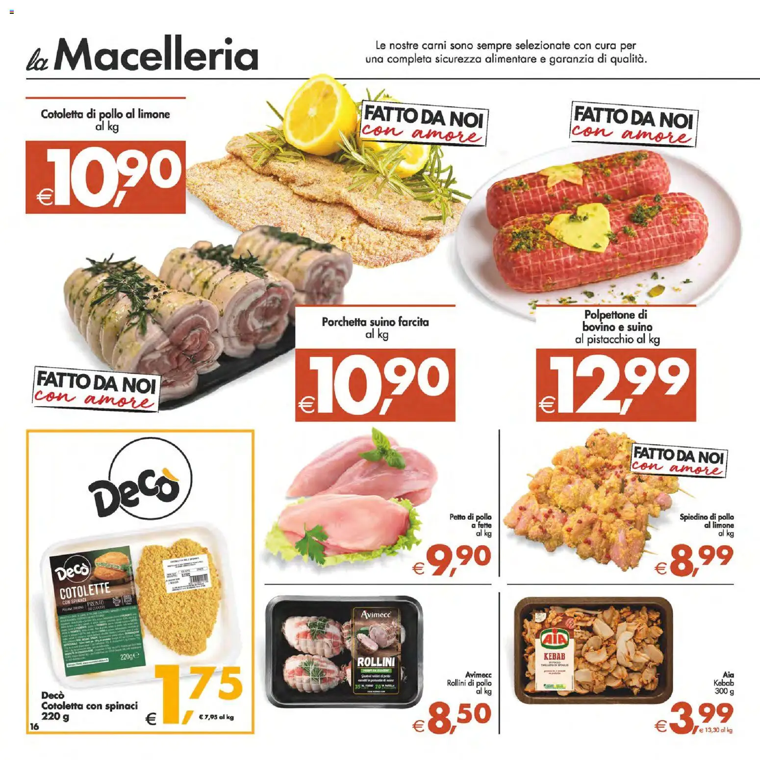 Volantino Decò del 24.10.2025 | Pagina: 19 | Prodotti: Petto di Pollo, Porchetta, Suino, Limone