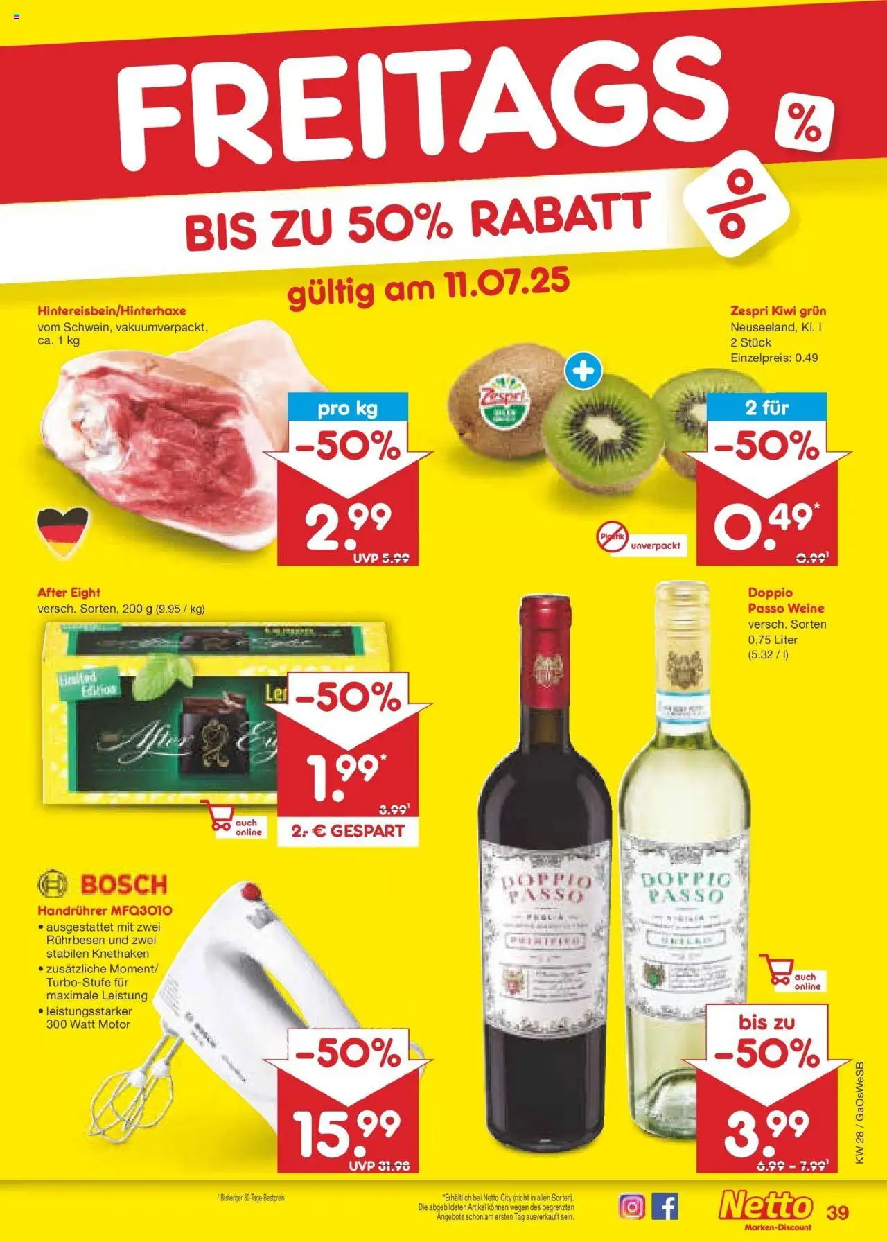 Netto Marken-Discount prospekt Bremen-Lesum	 - gültig ab dem 07.07.2025 | Seite: 57 | Produkte: Bosch, Rührbesen, Doppio Passo, Kiwi