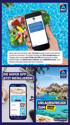 Hofer Flugblatt gültig ab 18.07.2025 | Seite: 3 | Produkte: Eis, Thermometer
