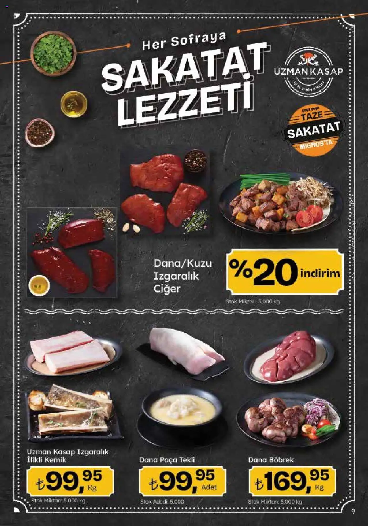 Migros Katalog - 5M Migroskop Dijital - 22.05.2025 tarihinden itibaren geçerlidir | Sayfa: 9 | Ürünler: Ciğer, Sakatat