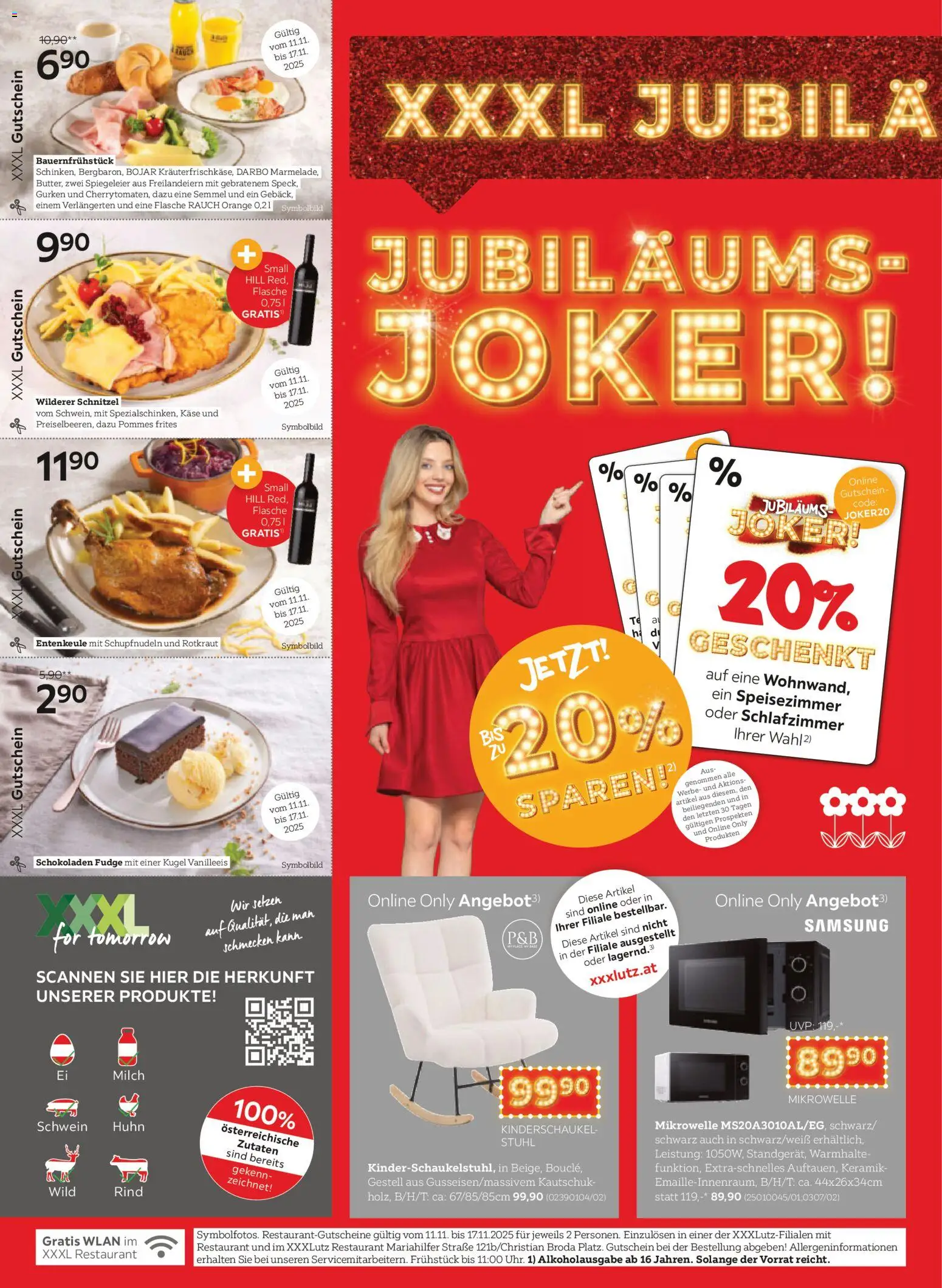 XXXLutz Jubiläums - Joker gültig ab 11.11.2025 | Seite: 2 | Produkte: Gurken, Samsung, Milch, Käse