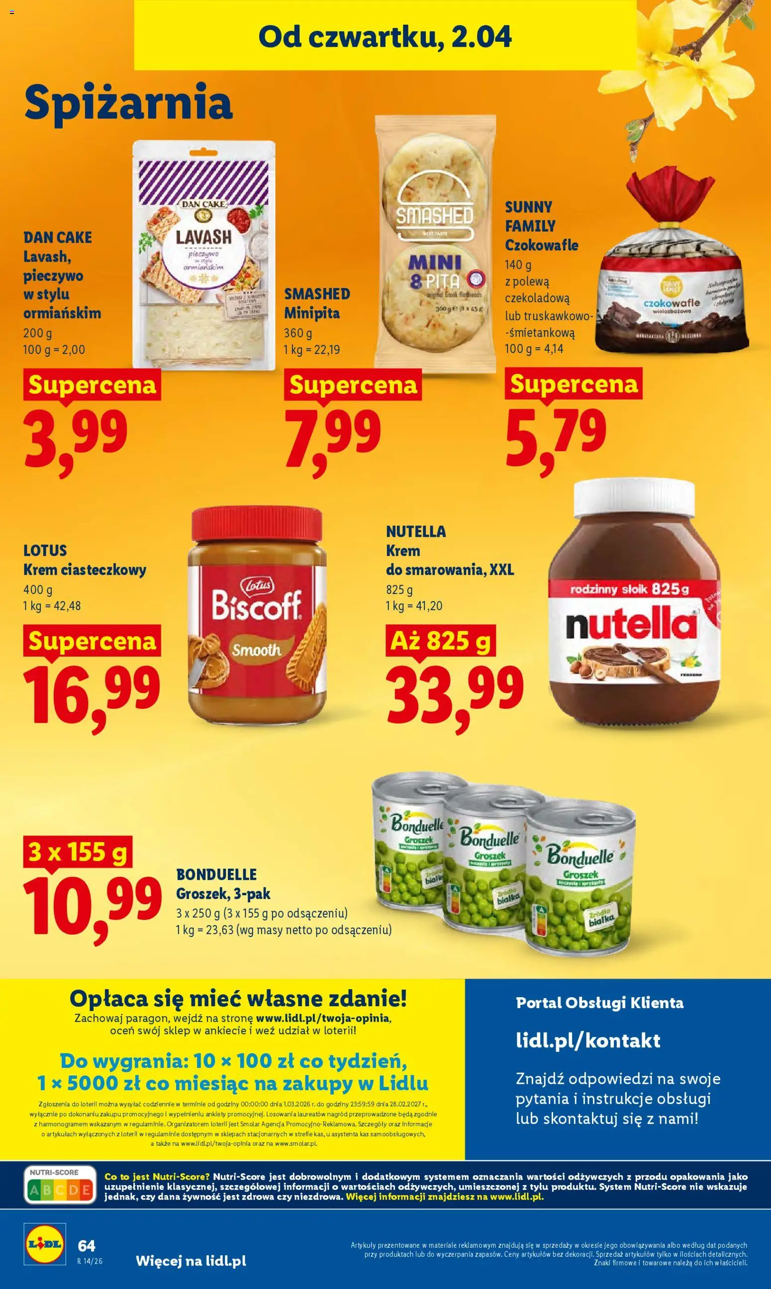 Lidl Polsko leták od 02.04.2026 | Strana: 68 | Produkty: Krém, Lotus, Nutella