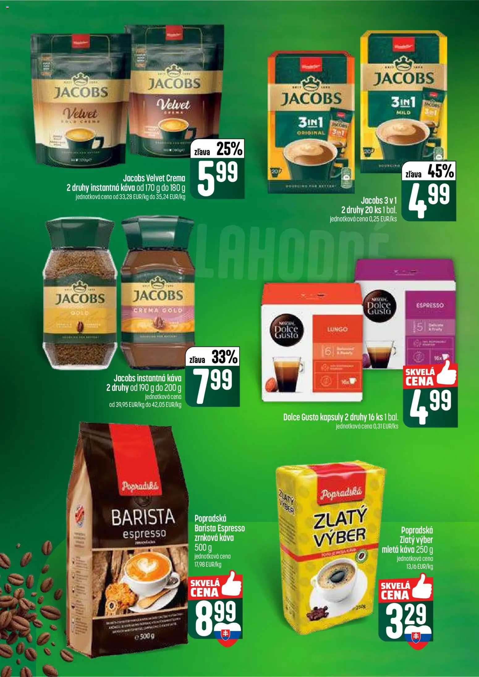 Nové COOP Jednota akcie – leták je platný od 19.02.2026 | Strana: 48 | Produkty: Dolce Gusto, Káva, Zrnková káva