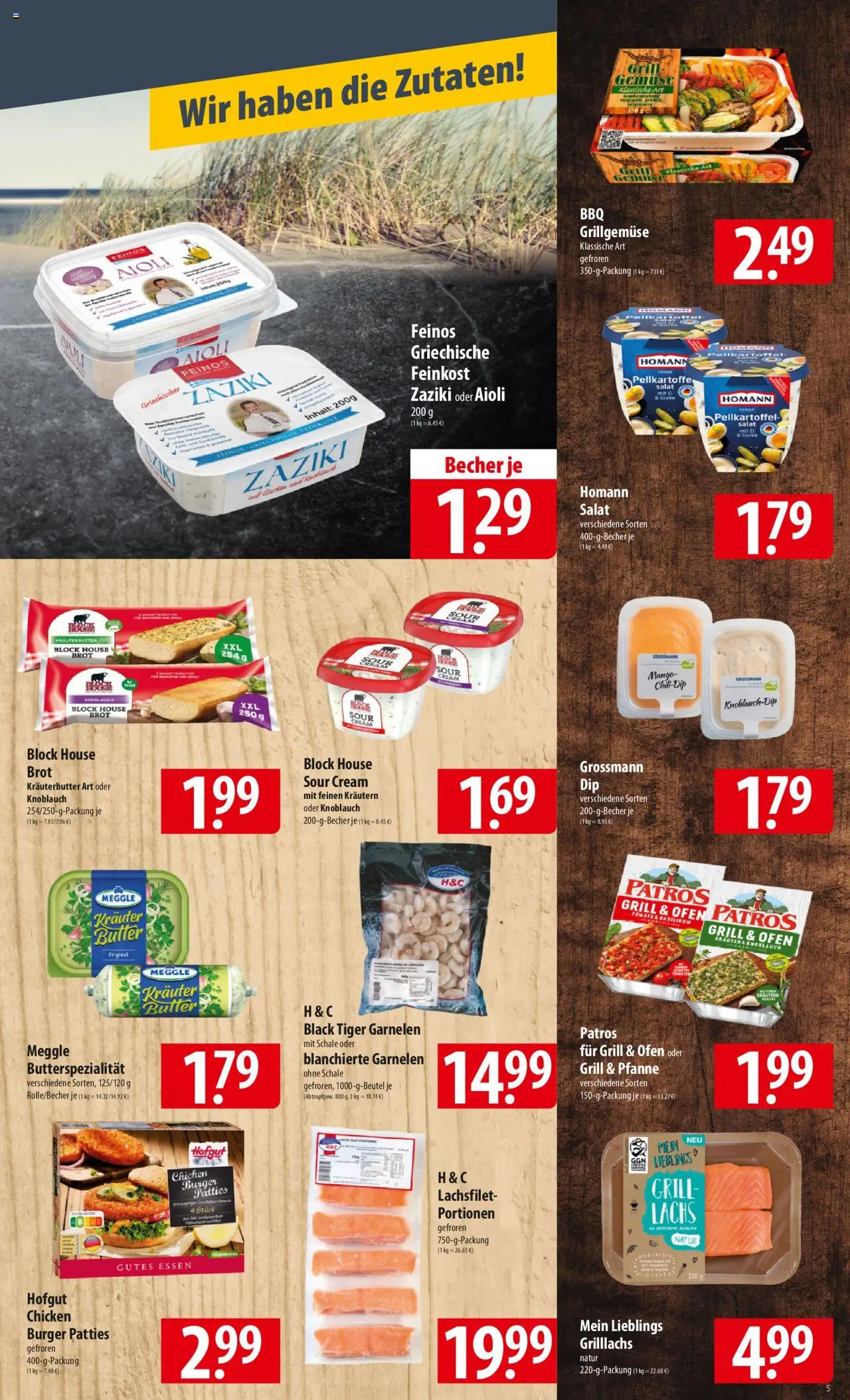 Famila Prospekt 	 - gültig ab dem 30.06.2025 | Seite: 5 | Produkte: Patros, Lachs, Knoblauch, Tiger garnelen