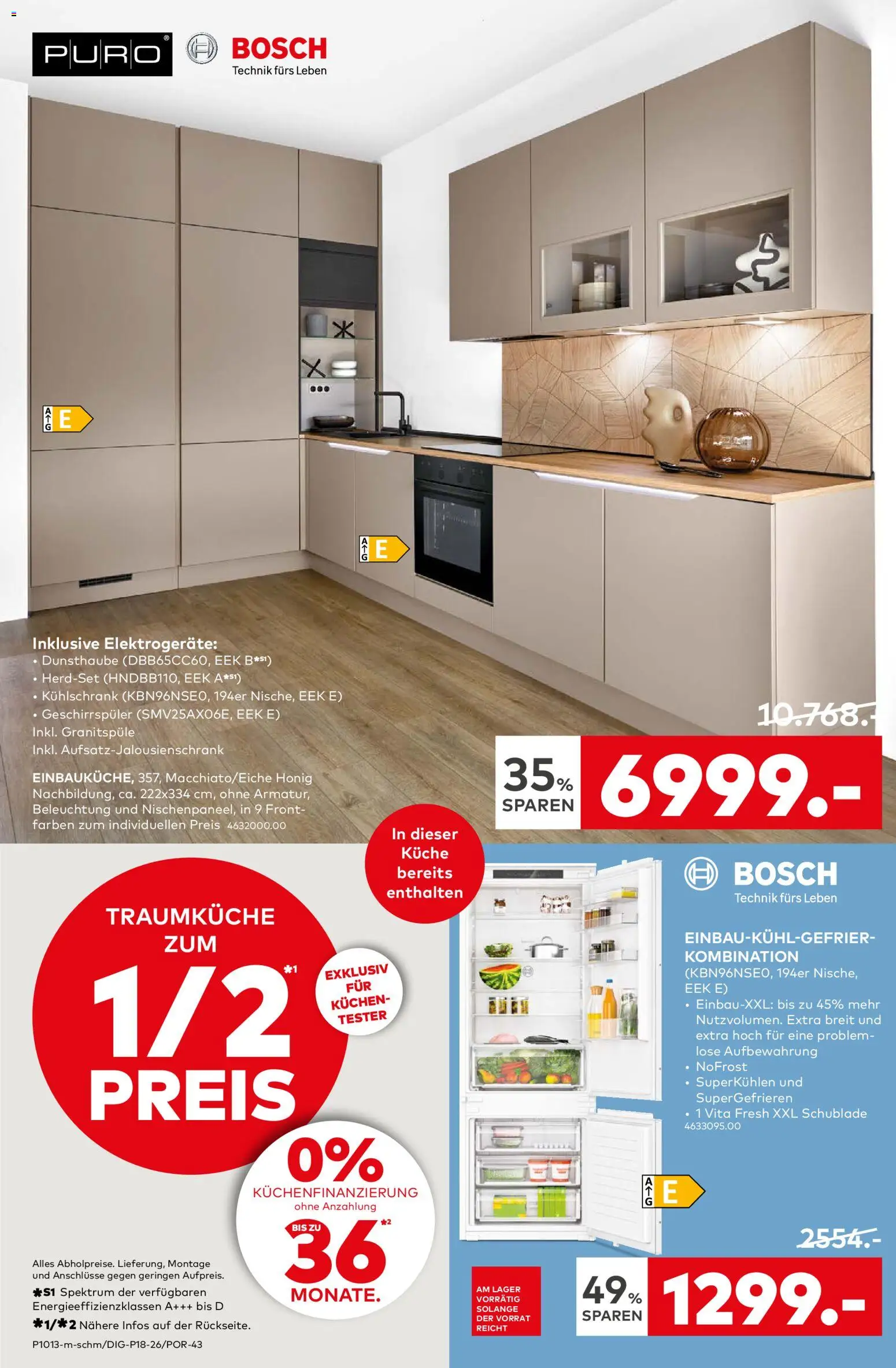 Porta! Küchentester gesucht! Aachen – gültig ab 19.04.2026 | Seite: 8 | Produkte: Geschirrspüler, Küche, Kühlschrank, Kuchen