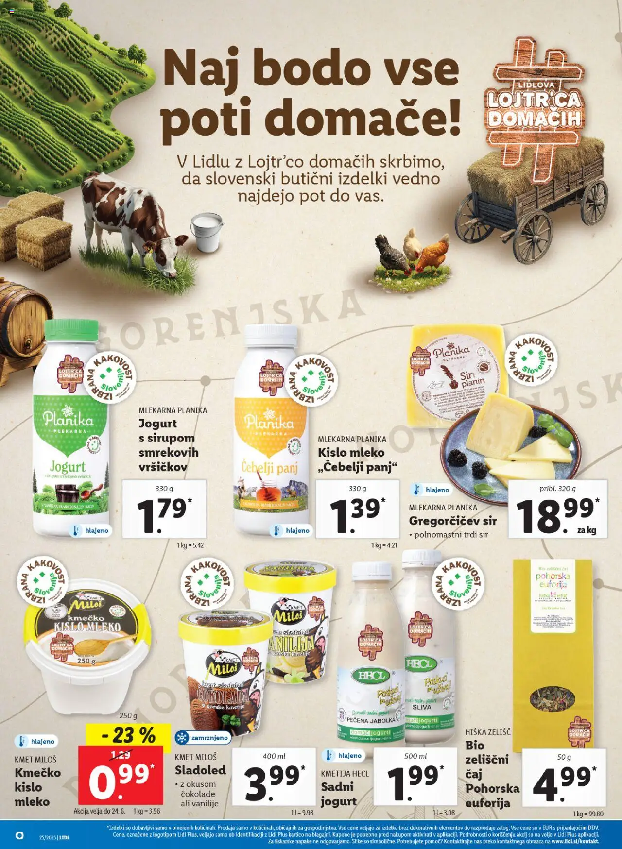 Lidl katalog │ velja od 19.06.2025 | Stran: 28 | Izdelki: Mleko, Sir, Milo, Caj