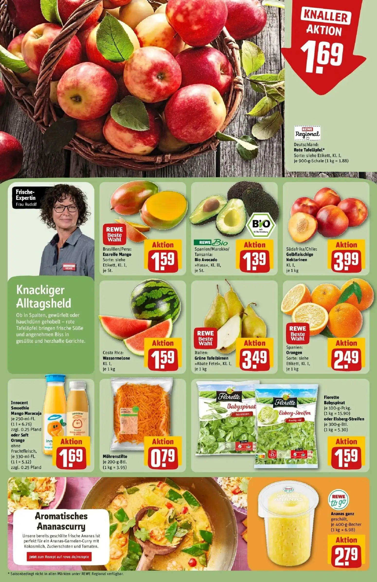 Rewe Prospekt Uelzen	 – gültig ab 09.03.2026 | Seite: 6 | Produkte: Nektarinen, Orangen, Mango, Saft