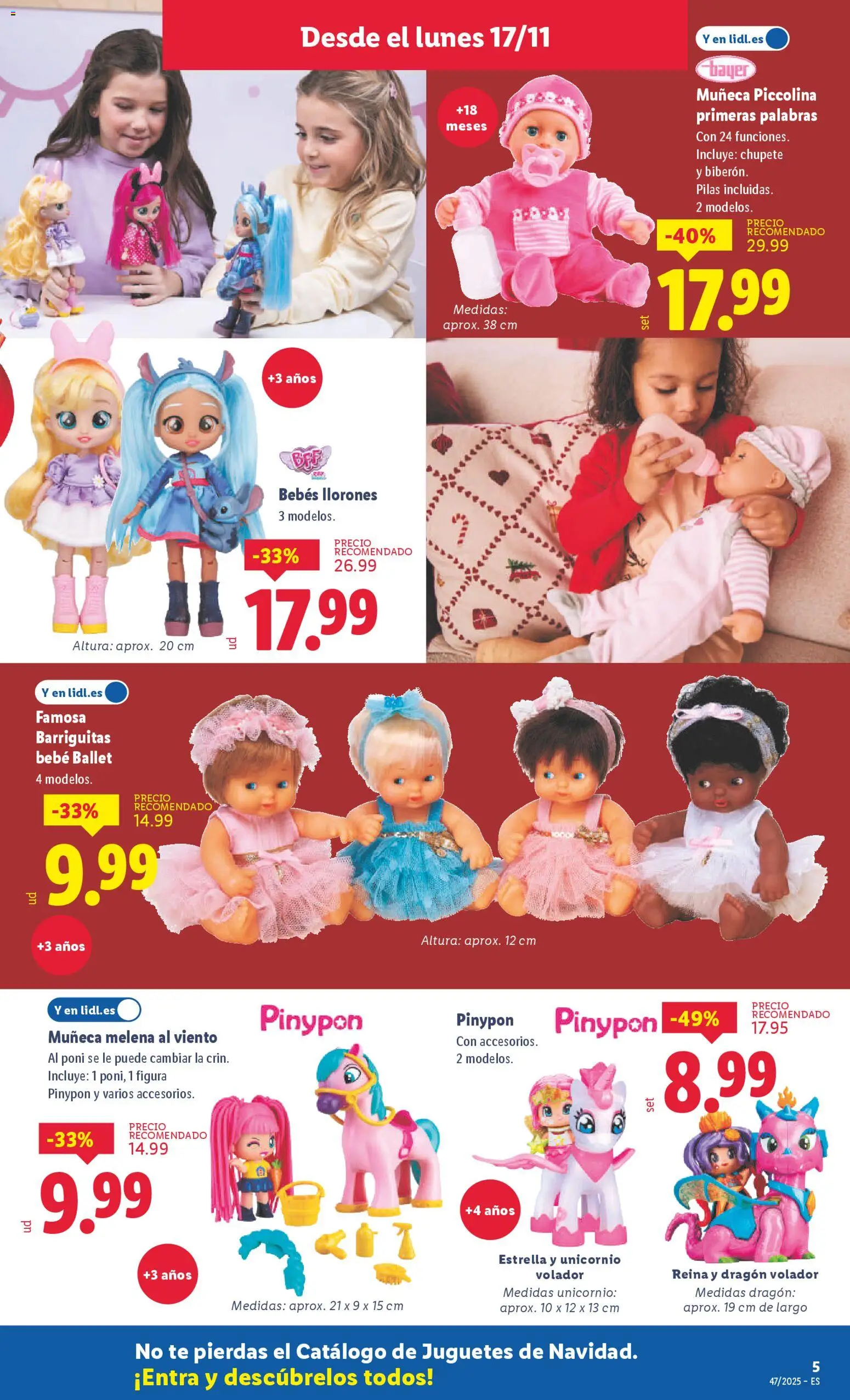 Lidl folleto de bazar │ válido desde el 17.11.2025 | Página: 9 | Productos: Té, Muñeca, Juguetes