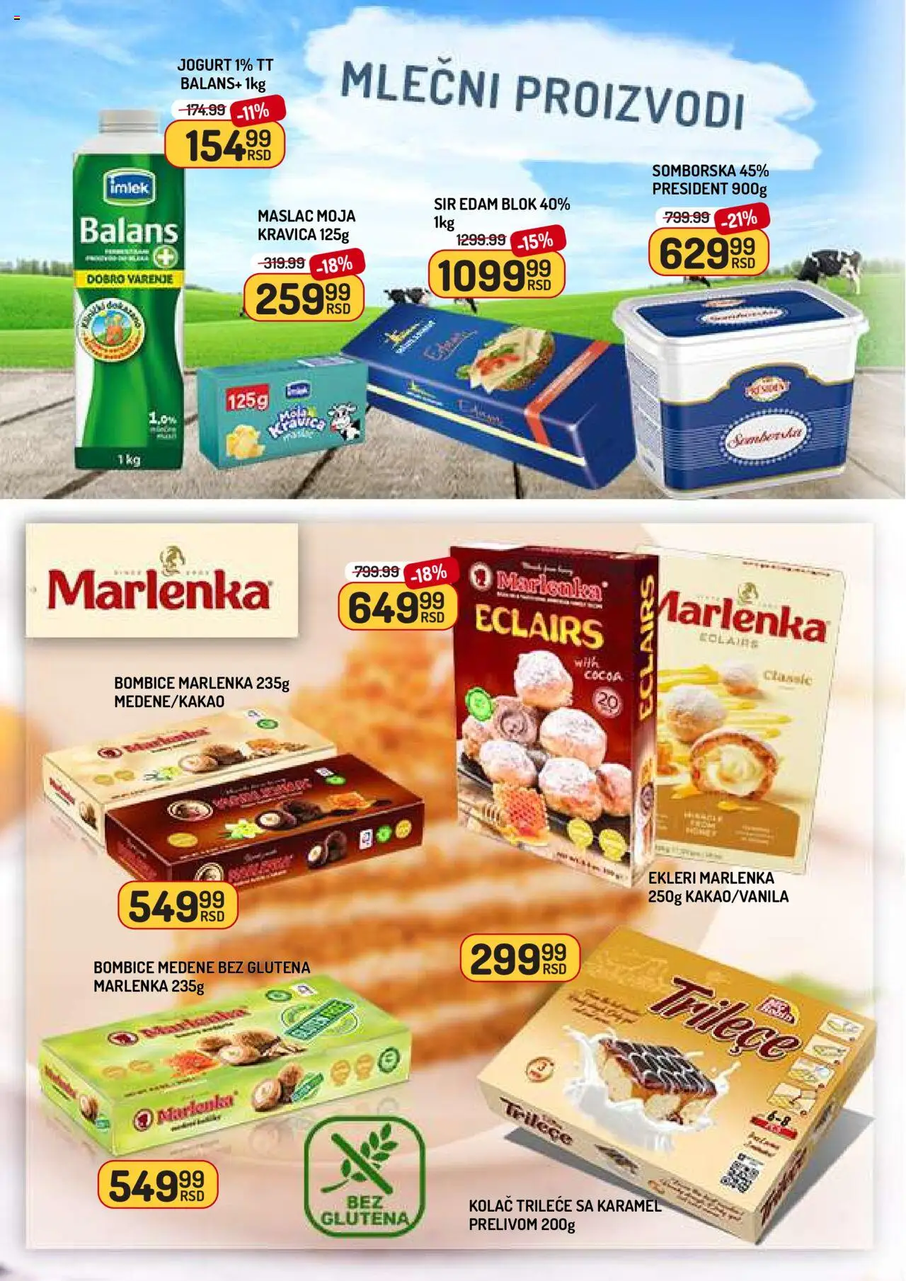 Aman katalog - važi od 15.08.2025 | Strana: 4 | Proizvode: Maslac, Kolač, Sir, Jogurt