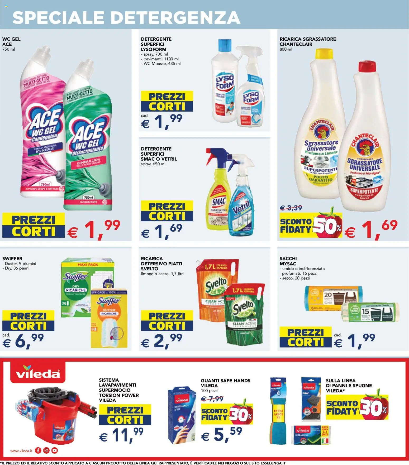 Volantino Esselunga S del 08.04.2026 | Pagina: 13 | Prodotti: Detergente, Sgrassatore, Guanti, Profumo