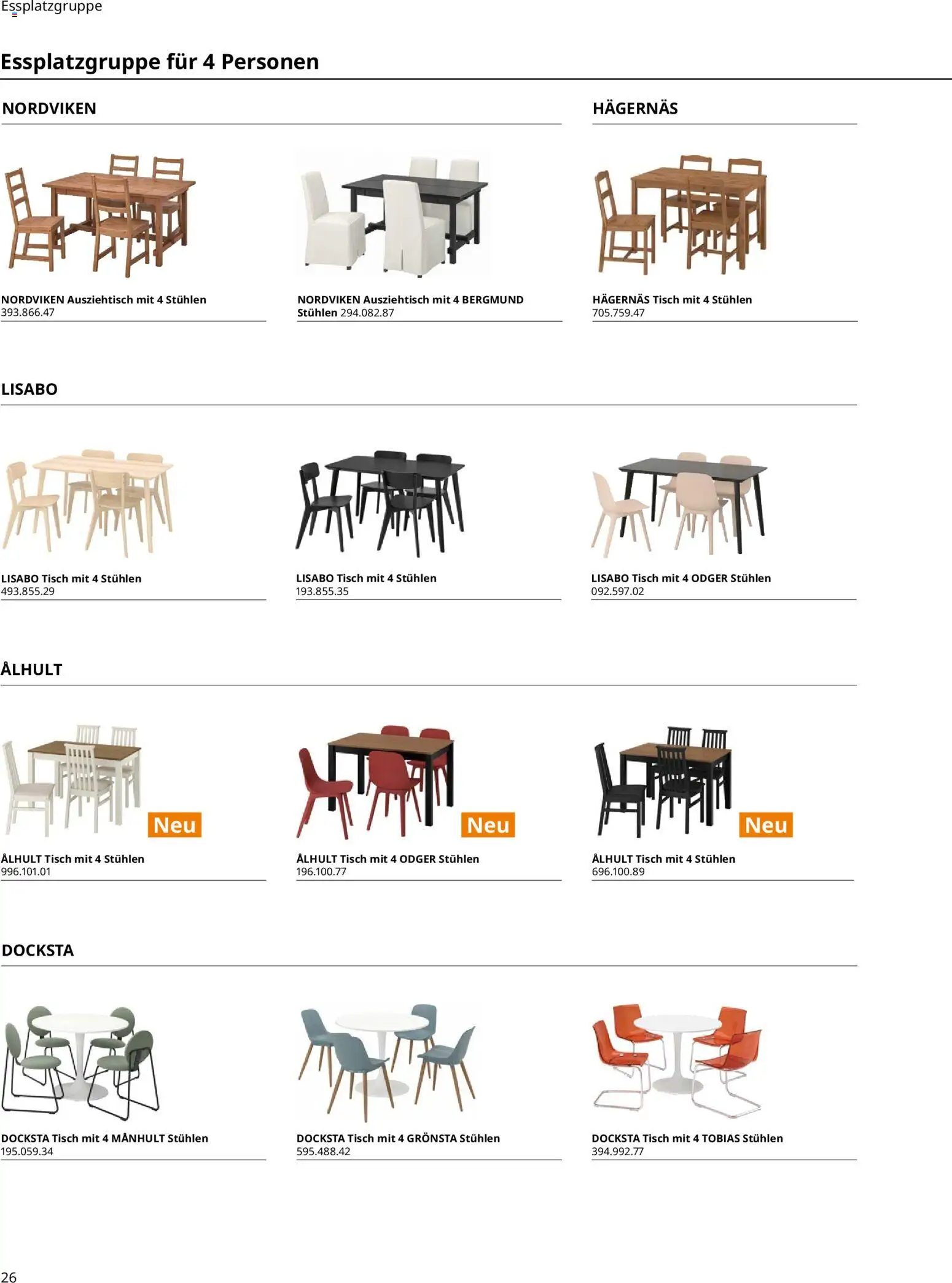 Ikea Essplatz – gültig ab 02.01.2026 | Seite: 26 | Produkte: Tisch