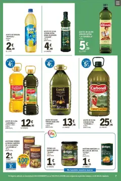 Vista previa E.Leclerc folleto válido desde el 21.01.2026 | Página: 7 | Productos: Aceite, Aceite de oliva, Aceite de girasol, Anchoa