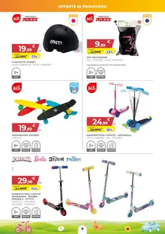 Anteprima del volantino Toys Center volantino valido a partire dal 02.04.2026 | Pagina: 9 | Prodotti: Monopattino, Caschetto