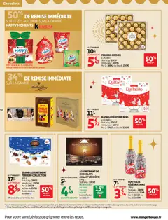 Auchan - Prévisualisation de Auchan - Sélection gourmet, bon Noël valide à partir de 16.12.2025 | Page: 50 | Produits: Ferrero rocher, Raffaello, Lait, Chocolat