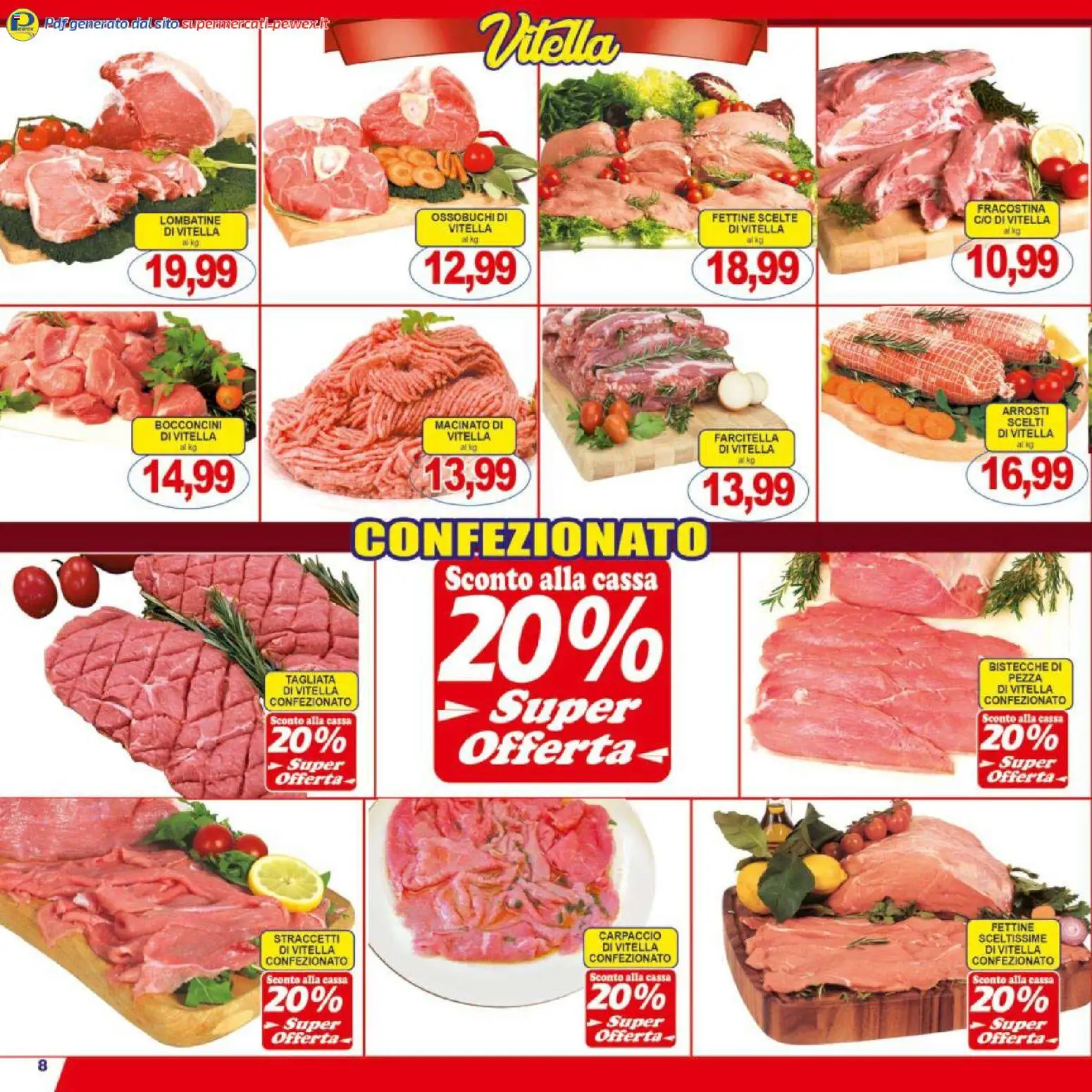 Volantino Pewex del 17.03.2026 | Pagina: 8 | Prodotti: Macinato