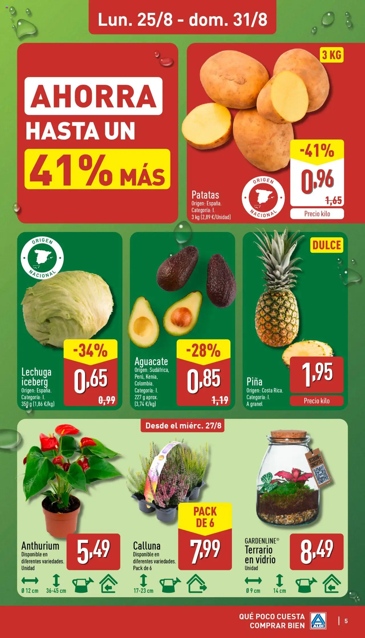 Aldi folleto Baleares │ válido desde el 25.08.2025 | Página: 5 | Productos: Piña
