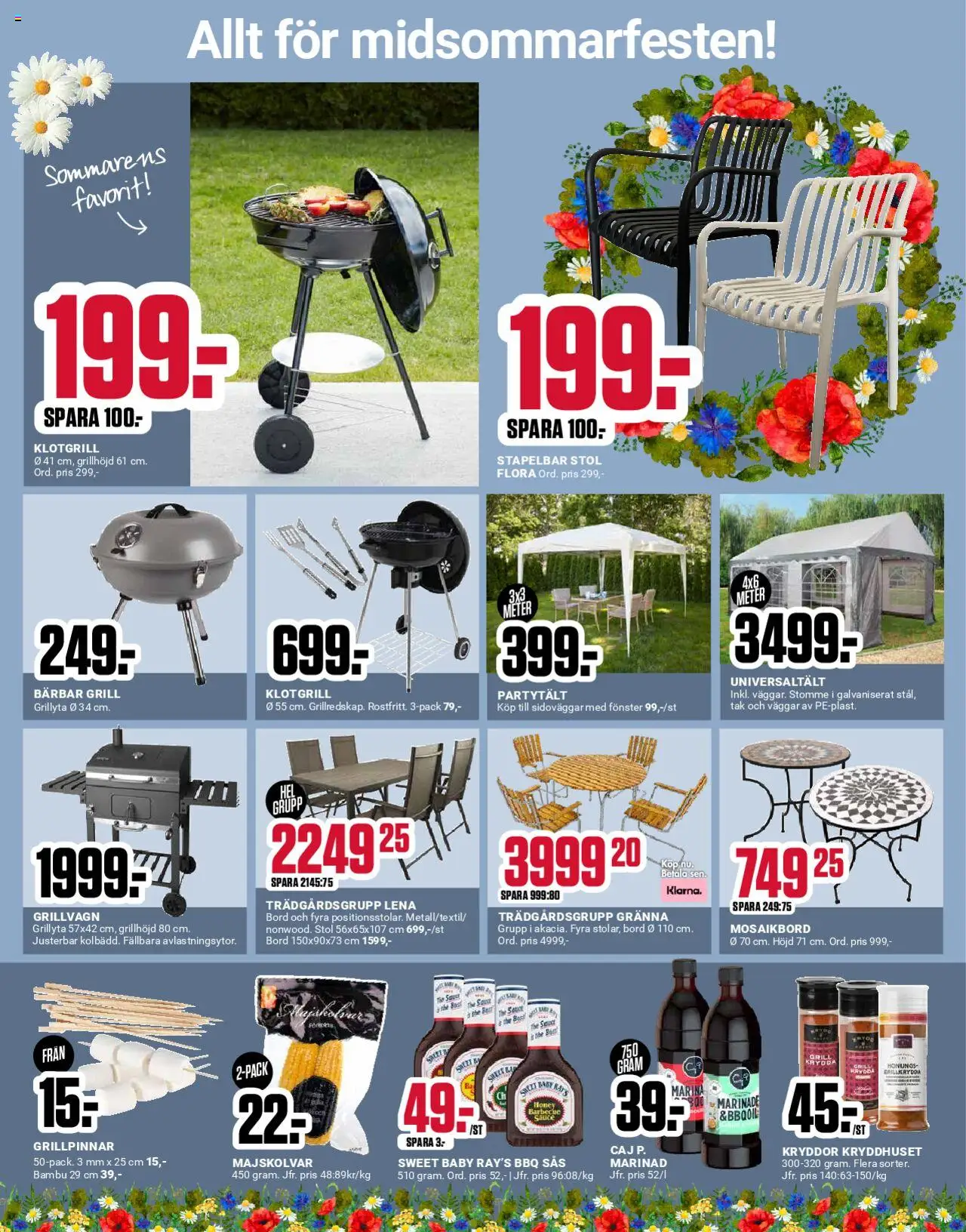 ÖoB reklamblad aktuell från 16.06.2025 | Sida: 6 | Produkter: Grill, Grillvagn, Marinad, Stol