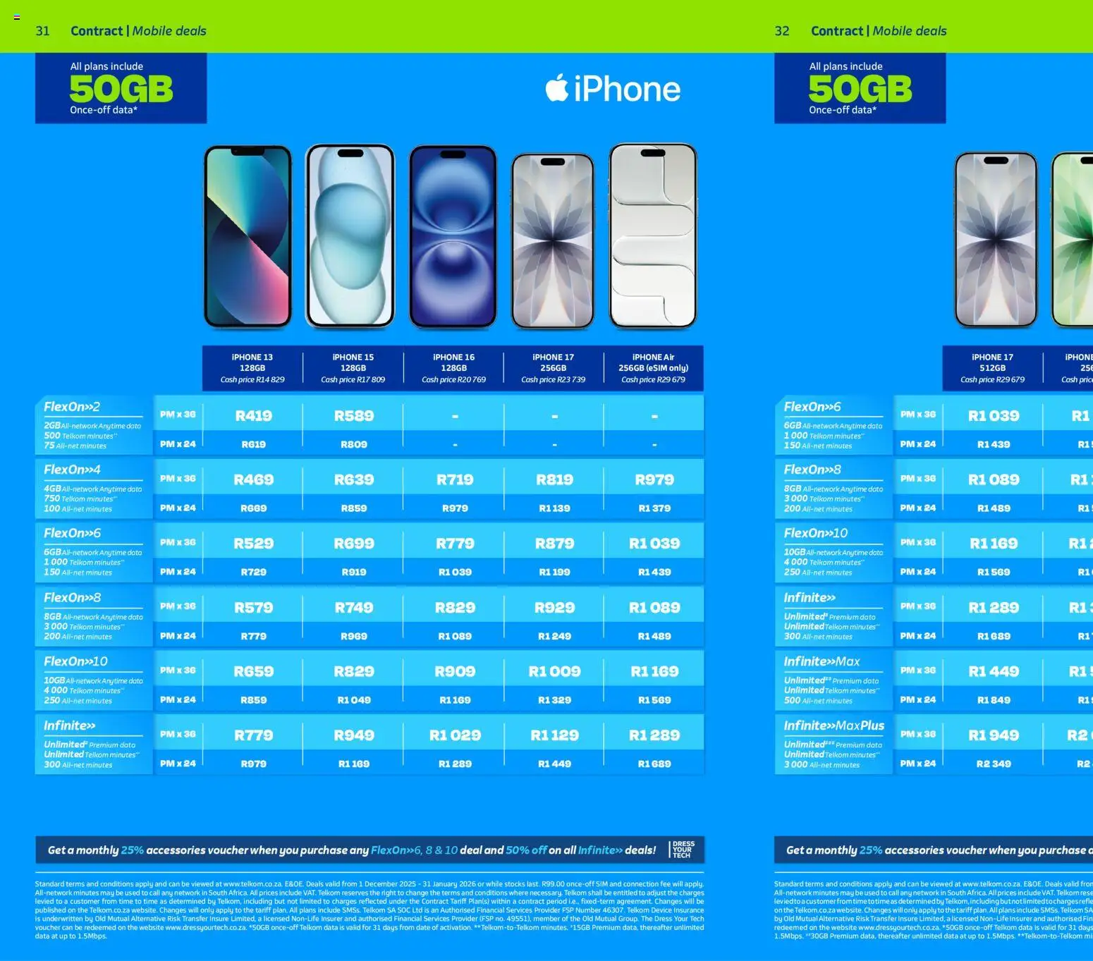 New Telkom catalogue – valid from 01.12.2025 | Page: 30 | Products: Dress, Data, Sim