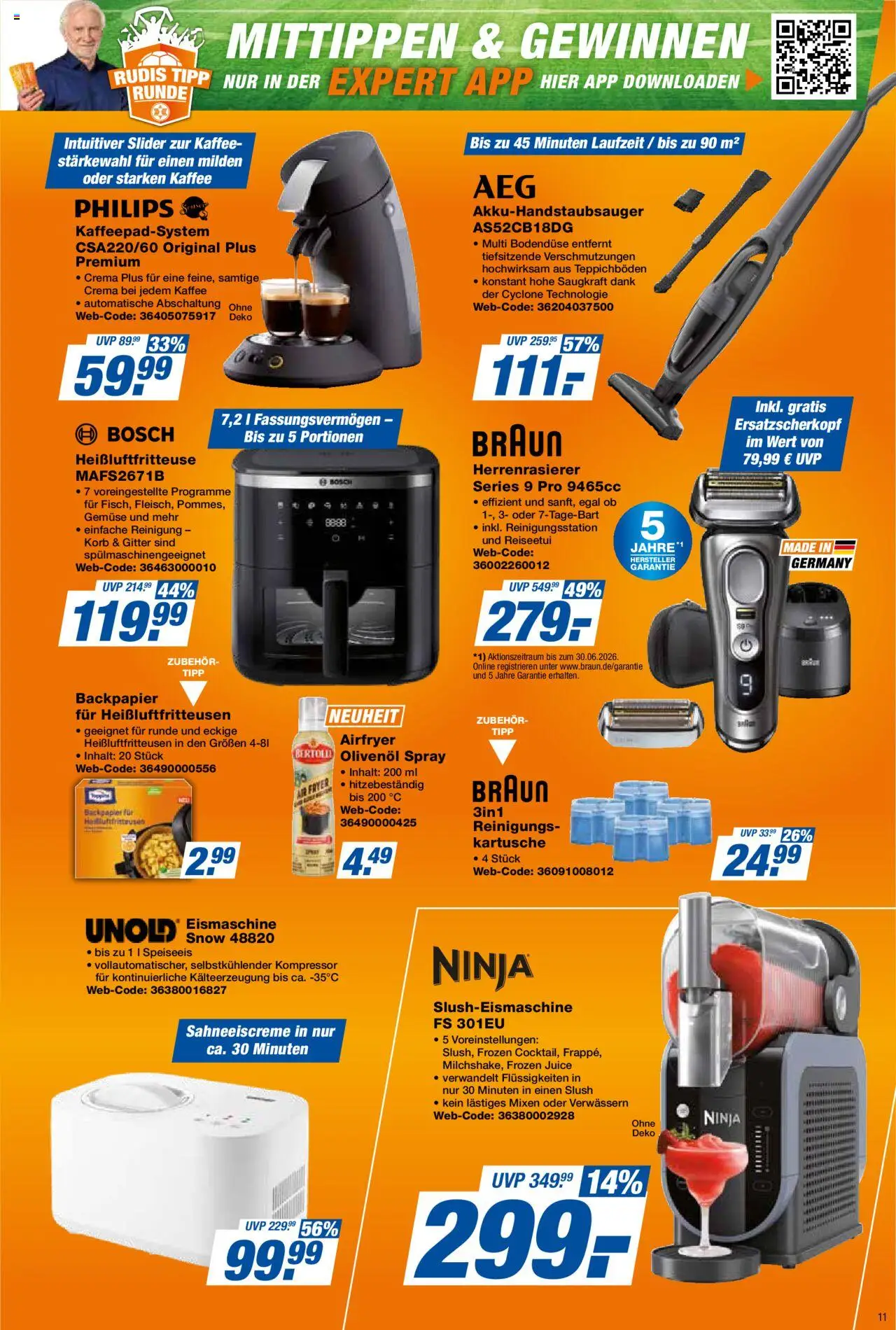 Expert Prospekt 	 - gültig ab dem 29.08.2025 | Seite: 11 | Produkte: Philips, Kaffee, Olivenol, Bertolli olivenol