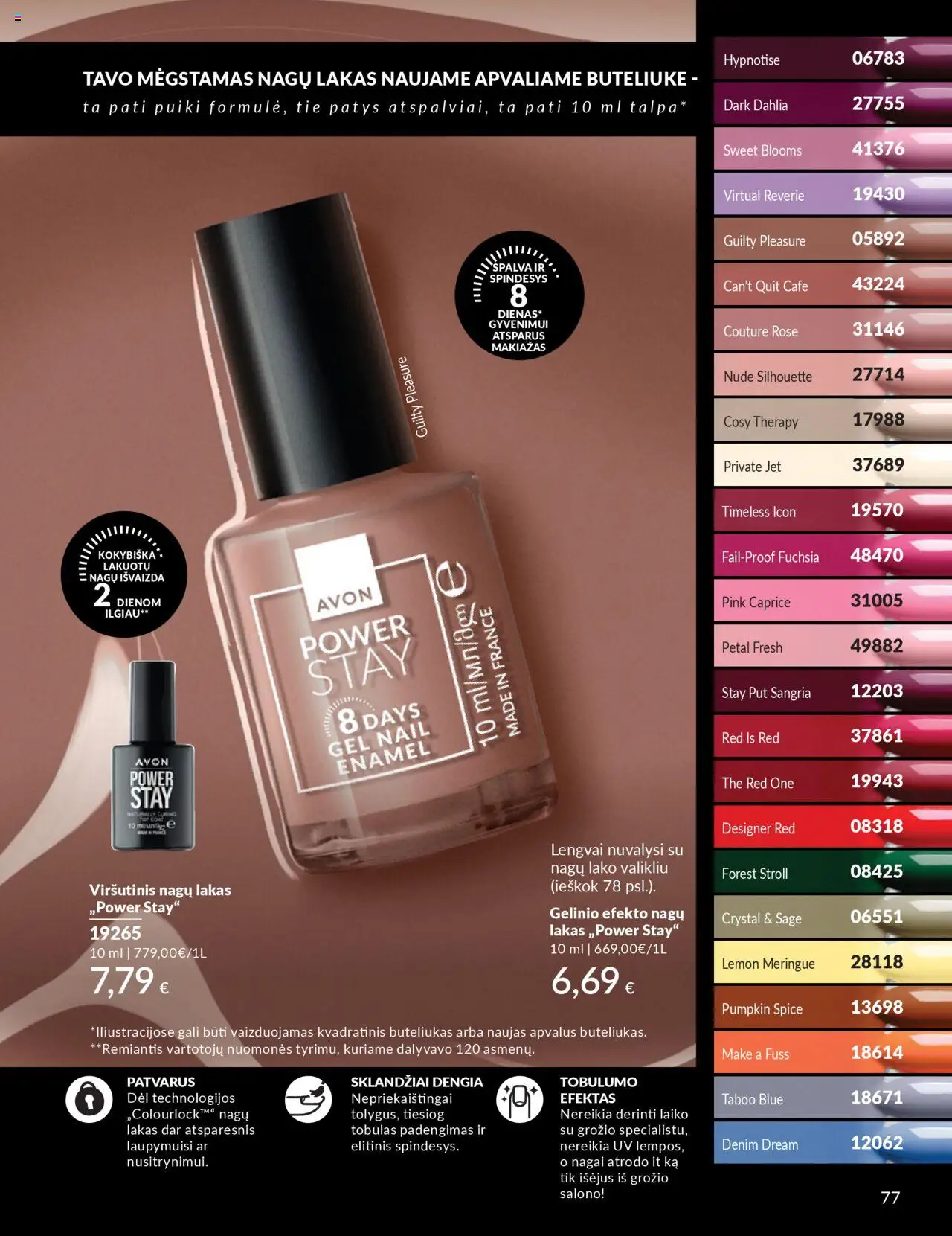 AVON akcijos nuo 01.10.2025 | Puslapis: 77 | Prekių: Makiažas, Nagų lakas